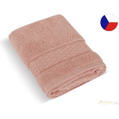 Brotex Froté ručník proužek 450g světlá burgundy 50 x 100 cm