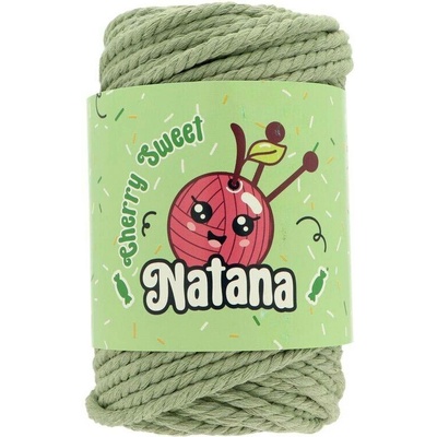 Natana Cherry Sweet rope macrame špagát 48 šalvěj zelený