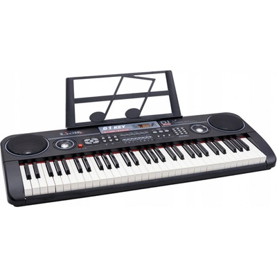 Lean Toys dětské klávesy 328 06 s mikrofonem černý