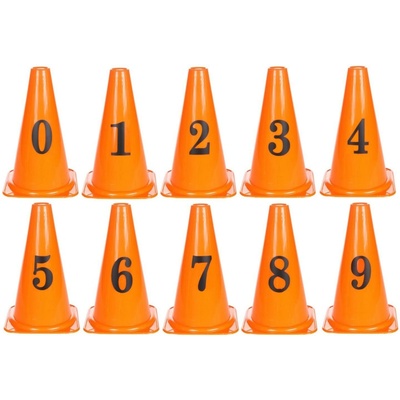 Merco Number Set kužele s číslami 23cm oranžová