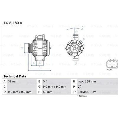 Alternátor BOSCH 0 986 082 500
