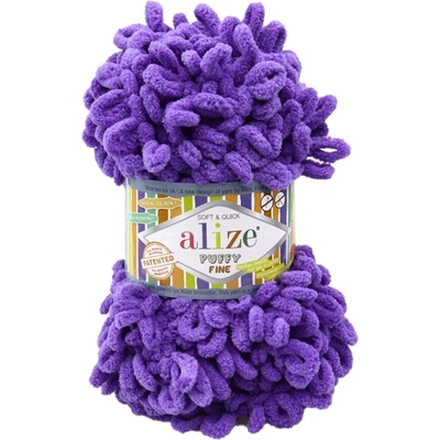 Alize příze Puffy Fine 851 modrofialová