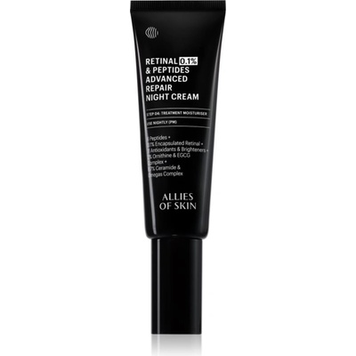 ALLIES OF SKIN 0.1% Retinal & Peptides Advanced Repair Night Cream ревитализиращ нощен крем 48ml