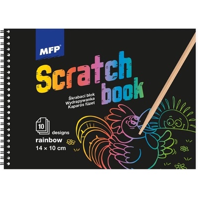 MFP 1032111 Škrabací obrázok blok 10l mix dúha