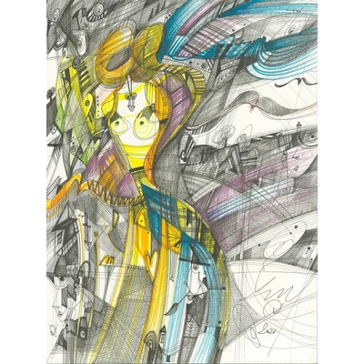 Luka Brase – She Is Goldie, 2023, 30x20cm