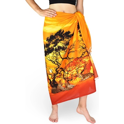 Thajsko Sarong Pareo REN savana oranžová
