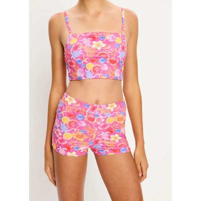 Modibodi dievčenské plavky Marine Teen Swimwear Hi Waist Short Super Tropicana Crush spodný diel