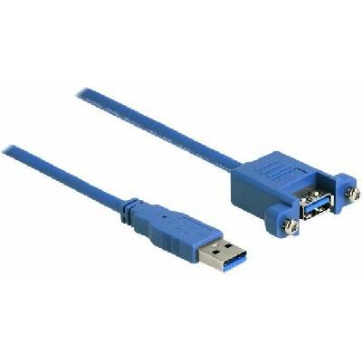 Delock 86994 USB A zásuvka USB A vidlice 0,25m modrý