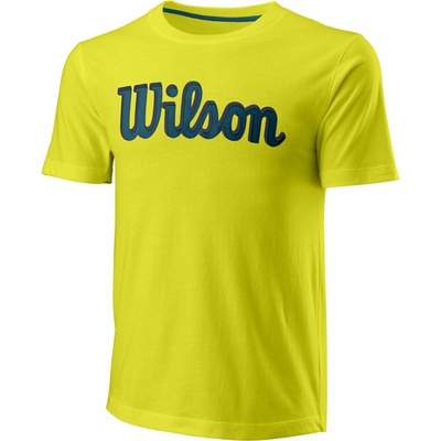 Wilson pánske tričko Script Eco Cotton Tee-Slimfit sulphur sping