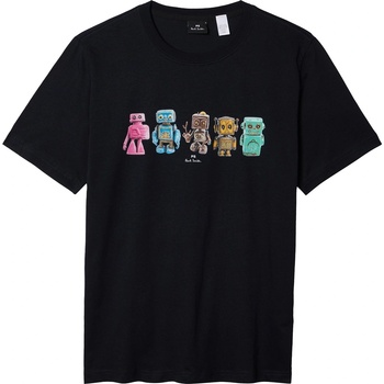 PS Paul Smith Тениска PS Paul Smith Men's Robot Graphic Print T-Shirt - Blue 49