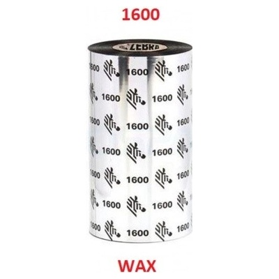 Zebra TT páska Wax šířka 110mm, délka 450m, 01600BK11045