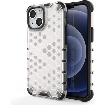 HQWear Удароустойчив кейс от ТРU материал Honeycomb за Apple iPhone 13 Mini, Прозрачен (9145576213421)