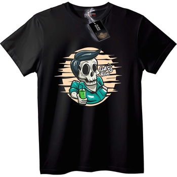NOONEBRAND Тениска Отпускане Skull - 7XL, White