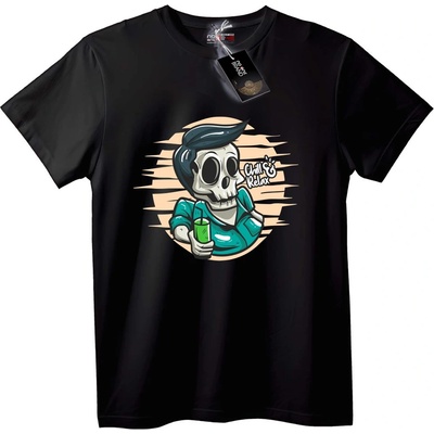 NOONEBRAND Тениска Отпускане Skull - 7XL, White
