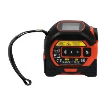 Yato Комбинирана лазерна ролетка Yato, 3 в 1, 40 м