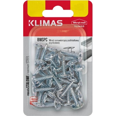 KLIMAS Skrutka samozávrtná s plochou hlavou a vrtáčikom BWSPC (blister) BWSPC-42013 (35ks/blister)