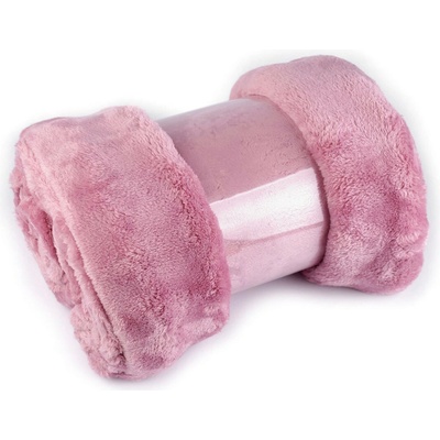 Deka bubble fleece 150x200 cm starorůžová 1 ks