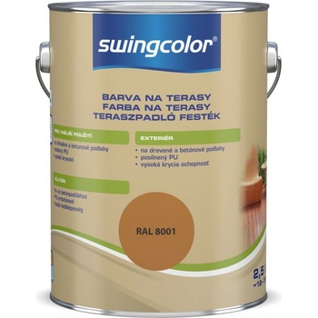 Swingcolor Farba na terasy 2,5 l okrovo hnedá