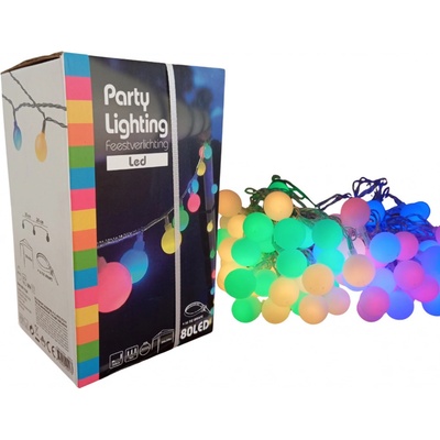 HOMESTYLING Světelný řetěz venkovní LED PARTY barevná 80 LED KO-AX8779200