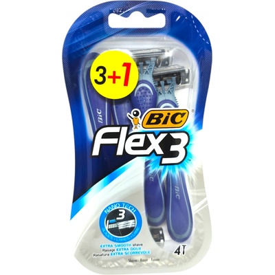 BIG мъжка самобръсначка, Flex 3, 4 броя