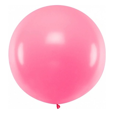PartyDeco Guľatý Jumbo balonek 1m ružový