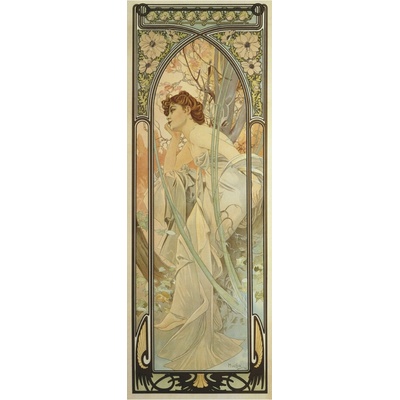 Pohled Alfons Mucha – Evening Cont., dlouhý