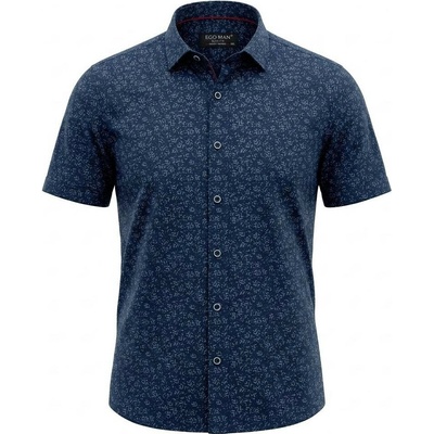 Ego man pánská košile krátký rukáv slim fit EKS131-2 tmavě modrá