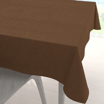 Biante Štvorcový obrus/imitácia brúsenej kože Alcantara ALC-022 Hnedý 40x40 cm