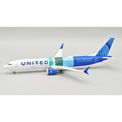 Inflight200 B737 MAX 10 United Airlines "The future is SAF" Colors 1:200