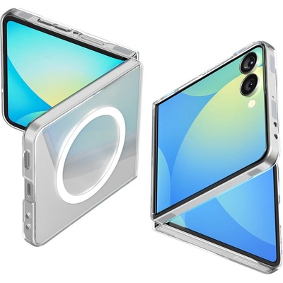 Spigen airskin mag magsafe galaxy z flip 7 crystal clear/white (8800283303919)