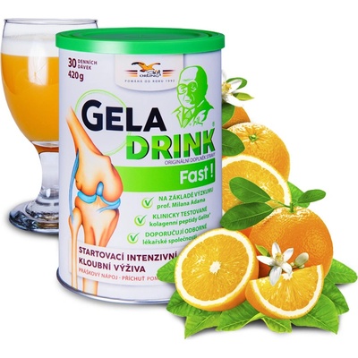 ORLING Geladrink Fast nápoj Pomeranč 420 g