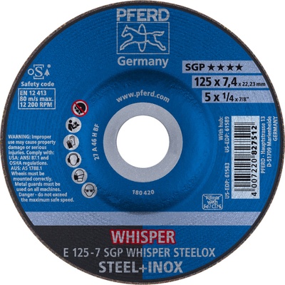 Pferd Brúsny kotúč 125 x 7,4 x 22,23 mm 4007220827512