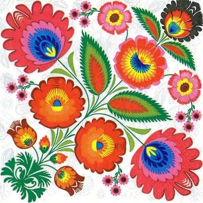 Ubrousek 33x33cm Folklor – Zboží Mobilmania