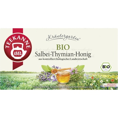 TEEKANNE Organic Kräutergarten Herbal Tea Sage Thyme & Honey 18 sáčků