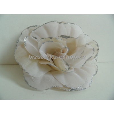 Bizuterka-eshop.cz květ béžový BZ-04874