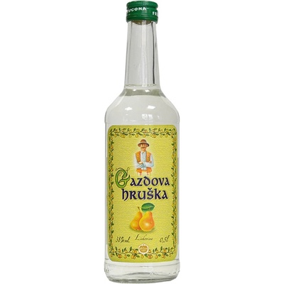 Frucona Gazdova Hruška 38% 0,5 l (čistá fľaša)