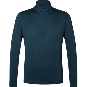 super. natural Мъжка долна блуза с дълъг ръкав super. natural Tundra 175 Quarter Zip Longsleeve - Blueberry (014-2129-0113)