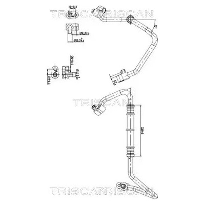 TRISCAN Vysokotlaké / nízkotlaké vedení klimatizace TRI 9010 29103