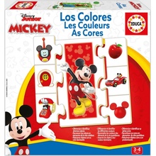 EDUCA Mickey a přátelé: Učíme se barvy 6x7 dílků