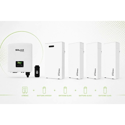 SolaX X3-HYBRID-10.0-D (G4) 10 kW + Triple Power T58 V3 11,6–23,2 kWh úložiště 23,2 kWh