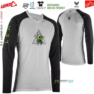 Leatt MTB Gravity 2.0 Zombie bledo šedá