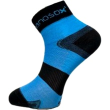 NanoSox AG-TIVE CYKLON ponožky černá+ BU Modrá
