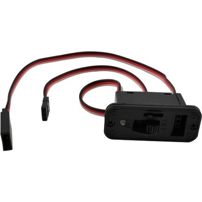 RC PARTS ULTIMATE RACING Vypínač s LED kontrolkou a nabíjecí zdířkou