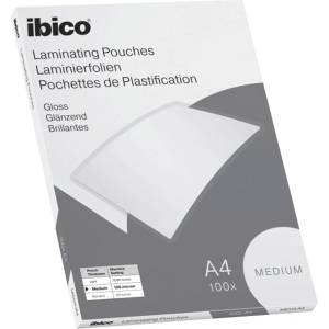 Ibico Фолио за горещо ламиниране, 100 микрона, A4, гланц, IBICO "Medium" 627309 (627309)