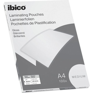 Ibico Фолио за горещо ламиниране, 100 микрона, A4, гланц, IBICO "Medium" 627309 (627309)