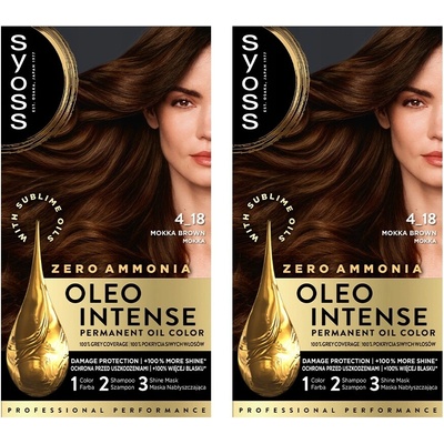 Syoss Oleo Intense barva na vlasy Mokca 4-18 x 2