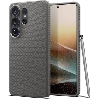 Spigen Противоударен Калъф за Samsung S26 Ultra, Spigen Liquid Air Marble Gray Case, Сив (ACS11205)