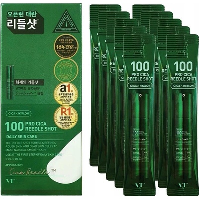 VT Cosmetics Pro Cica Reedle Shot 100 Zklidňující mikrojehlový booster 50 ml