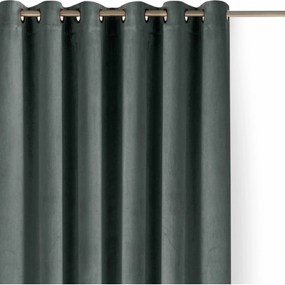 Tmavosivý zamatový dimout záves 265x175 cm Velto – Filumi
