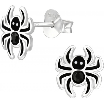 Olivie strieborné náušnice PAVOUK 9014